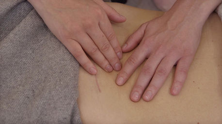 Мягкий масаж живота после КС